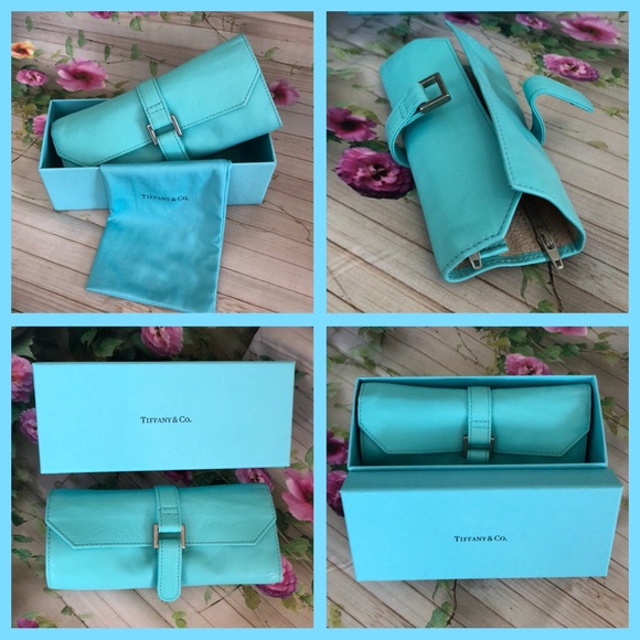 Tiffany&Co. Tiffany blue leather jewelry roll/case - Picture 3 of 9